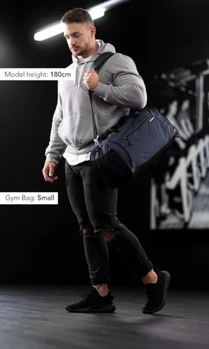 Miniatura 5 de Fitgriff Bolsa de gimnasio para hombres y mujeres con compartimento para zapatos y artículos húmedos, bolsa de lona para viajes, deportes, fitness