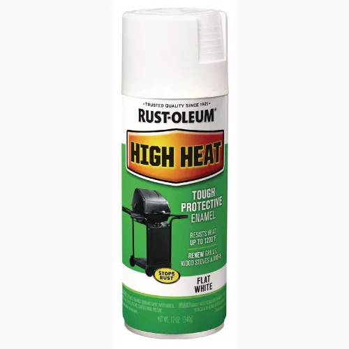 Miniatura 4 de Rust-Oleum 7750830 Pintura en aerosol de esmalte de alta temperatura, 12 onzas, almendra (paquete de 2)