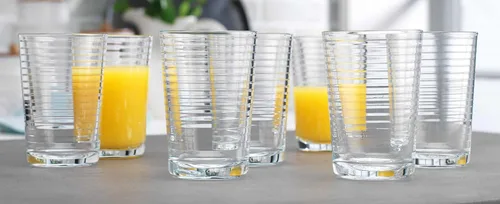 Miniatura 3 de Glaver's Vasos de jugo de 7 oz. Juego de 10 vasos de vidrio – Vasos de agua para bebidas para el hogar y bar, agua, cócteles, té helado. Apto