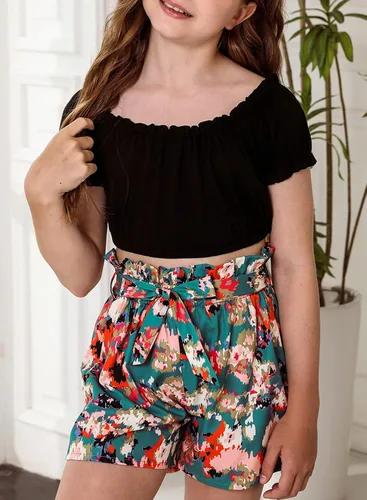 Miniatura 3 de blibean Conjuntos de ropa para niñas adolescentes, trajes elegantes tallas 4-13 años