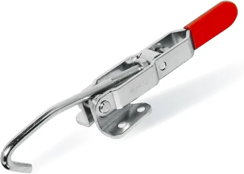 Miniatura 10 de POWERTEC Abrazadera de palanca, capacidad de sujeción de 400 libras, pestillo ajustable de perno en U 323 con agarre antideslizante para plantillas