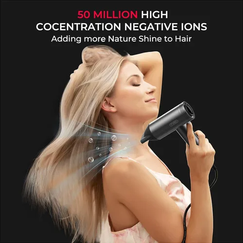 Miniatura 7 de TYMO Secador de pelo con difusor para mujer, secador profesional de alta velocidad de 1500 W con peine, secado rápido de 110,000 rpm, secador