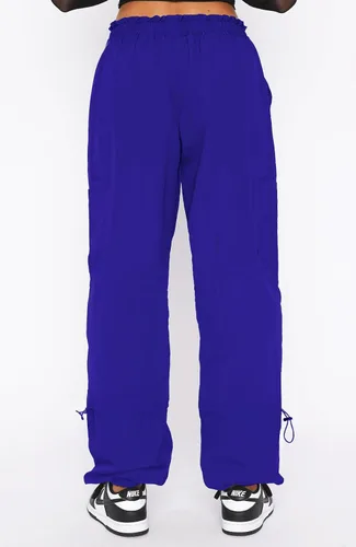 Miniatura 5 de Waitfairy Pantalones de paracaídas para mujer, pantalones cargo holgados con bolsillos