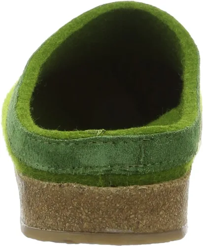 Miniatura 3 de Haflinger Slip-On Clog - Lana de fieltro de color verde hierba
