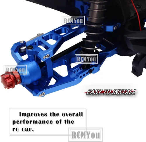 Miniatura 3 de Brazos de suspensión RC para 1/10 de ancho Maxx, brazos de suspensión superior de aluminio y kits de suspensión inferior para modelo # 89086-4