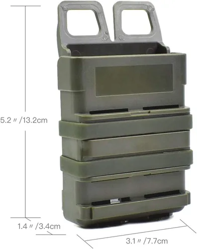 Miniatura 4 de Bolsa táctica rápida para revistas, 5.56 Molle Holster Caza (bolsa de caza - Molle Mag bolsa - Funda táctica para mag)
