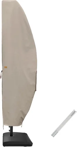Miniatura 12 de Funda para Sombrilla de 6 a 9 pies para Sombrillas de Patio, Funda para Sombrilla de Mercado Impermeable y Duradera con Cremallera y Varilla