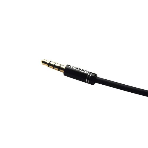 Miniatura 7 de REXUS Paquete de 2 cables de audio estéreo con divisor en Y de 0.138 pulgadas, 4 polos macho a 2 hembras para auriculares, adaptador divisor