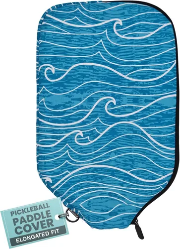 Miniatura 21 de Palms-O-Aces Pickleball Paddle Cover Canvas Padded Pickleball Paddles Sleeve with Zipper Lightweight Protective Paddle Case for Standard Paddles