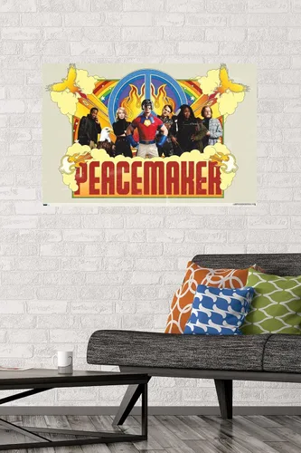 Miniatura 2 de DC Comics TV Peacemaker - Póster de pared grupal, 34 pulgadas de largo x 22.4 pulgadas de ancho, versión premium sin marco
