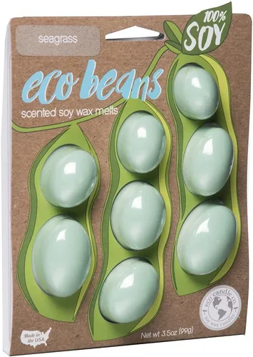 Miniatura 13 de Eco Candle Co. Eco Beans Wax Melts - Paquete de 2 unidades, ámbar vintage, 3.5 onzas, aromas de resina de madera, nuez moscada, canela y vainilla