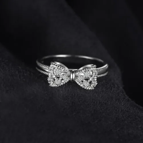 Miniatura 16 de JewelryPalace - Anillos de plata de ley 925 chapados en oro rosa, amarillo o blanco de 14 K para mujer, de compromiso, con circonia cúbica, de boda