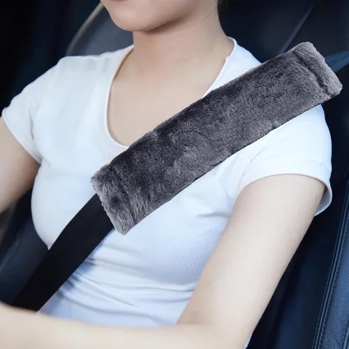 Miniatura 11 de MOONET Paquete de 2 fundas para cinturón de seguridad de automóvil para una conducción más cómoda, funda universal para cinturón de seguridad