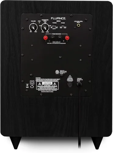 Miniatura 7 de Fluance DB10 - Subwoofer de 10 pulgadas de baja frecuencia con puerto frontal, alimentado, para cine en casa y música