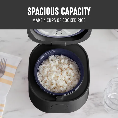 Miniatura 5 de GreenLife Arrocera digital, 2 tazas sin cocinar/4 tazas cocidas, olla de cerámica antiadherente extraíble sin PFAS, preajustes de un solo toque
