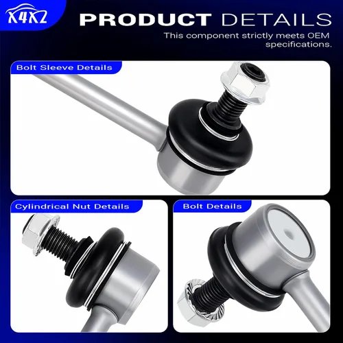 Miniatura 9 de Varillas de barra estabilizadora trasera de aleación de zinc-níquel para Toyota Camry, Highlander, Avalon, Solara, Venza, Lexus ES300, RX330, ES330