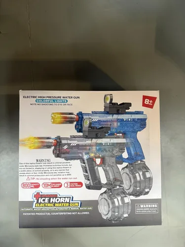 Miniatura 2 de Vmiya Pistola de agua eléctrica, paquete de 2 para adultos y niños, pistola de chorro automática que se ilumina, gran capacidad de 800CC, alcance