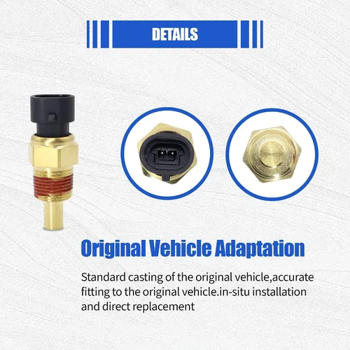 Miniatura 4 de HiSport 12146312 Sensor de temperatura del refrigerante de agua del motor compatible con Acura 1996-1999, Buick 1976-2005, Cadillac 1980-2004