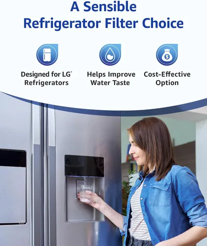 Miniatura 8 de Overbest Filtro de agua para refrigerador ADQ73613401, repuesto para LG® LT800P®, ADQ73613402, ADQ73613408, ADQ75795104, Kenmore 9490, 46-9490