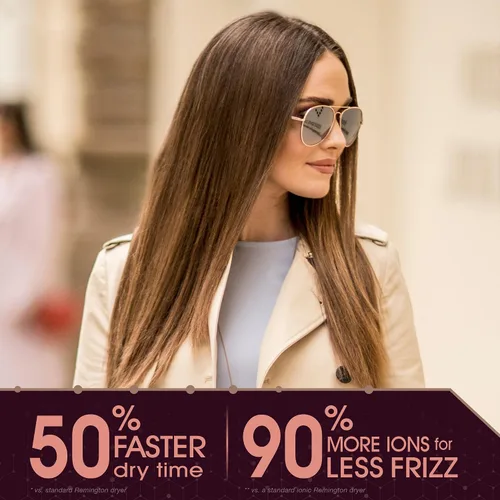 Miniatura 8 de Secadora de cabello Remington Pro Series AC9140P T, Studio Thermaluxe, con cable que no se enreda, más concentrador y clips de seccionamiento