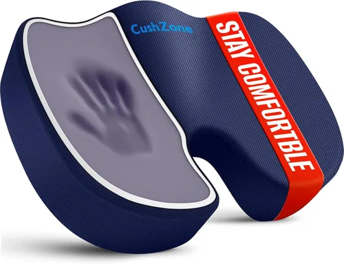 Miniatura 10 de CushZone Cojín de Asiento, Cojines para Silla de Oficina, Cojín de Asiento de Automóvil, Almohadilla Antideslizante para Alivio del Dolor de Ciática