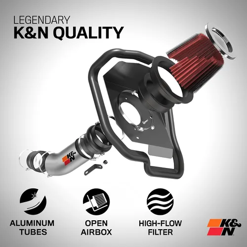 Miniatura 2 de K&N 69-1213TS - Kit de admisión de aire frío, mejora el rendimiento, con filtro de por vida, para Honda Accord de 2.4 L