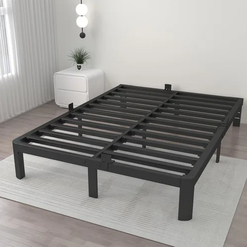 Miniatura 7 de ITIMIDI Marcos de Cama de Tamaño Individual de 10 Pulgadas, Cama con Plataforma con Juntas Metálicas, Marco de Cama Metálico Sin Somier Necesario