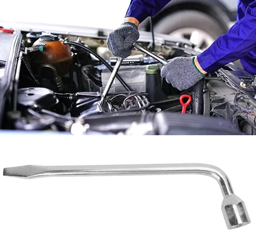 Miniatura 2 de Llave de llanta tipo L, llave de enchufe de 0.827 in para extracción de neumáticos de automóvil, camión, resistente, 45 #, herramienta de barra