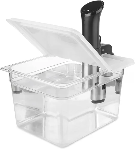 Miniatura 10 de EVERIE Sous Vide - Contenedor compatible con ANOVA Nano, Contenedor con tapa y estante