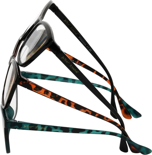 Miniatura 5 de Betsey Johnson Women's Telcroc 3 Pack Reading Glasses Way, Black, Tortoise, Teal Tortise, 1.5X + 1.5