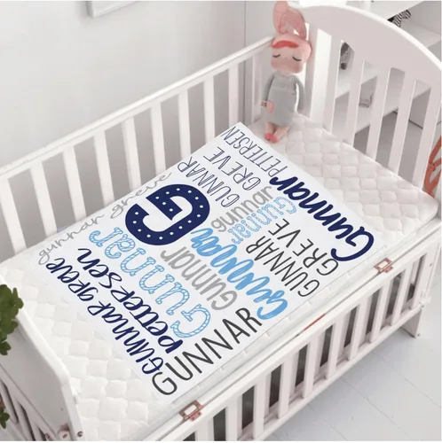 Miniatura 5 de Manta de bebé personalizada para niño, mantas de bebé personalizadas para niños, regalos personalizados para bebés, mantas con nombre, manta suave