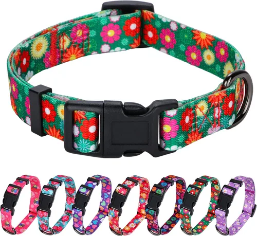 Miniatura 6 de Collar de perro con estampado de vaca, patrón animal para perros, blanco y negro, pequeño B_Estampado De Vaca