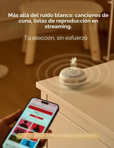 Miniatura 7 de Momcozy - Máquina de sonidos portátil con luz nocturna, máquina de ruido blanco para bebé, 20 sonidos relajantes, terapia de sonido, batería de Verde