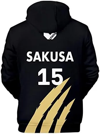 Miniatura 2 de IPLD Black Jackals MSBY - Chaqueta de disfraz de anime Kiyoomi Sakusa Cosplay Kotaru Bokuto