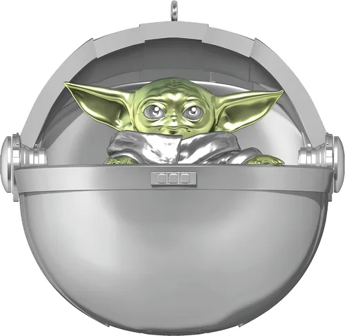 Miniatura 7 de Hallmark Keepsake Adorno de Navidad 2023, Disney 100 años de Wonder Star Wars y Marvel Heroes, juego de 4, regalos para fanáticos de Star Wars