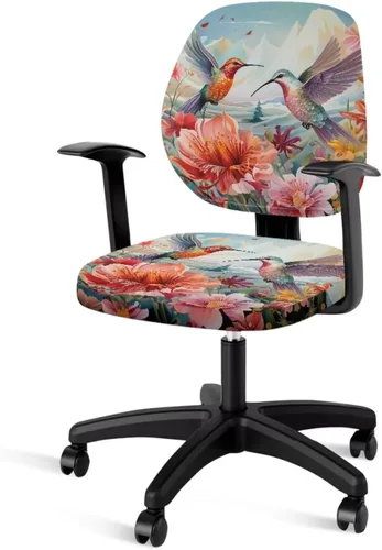 Miniatura 34 de Office Chair Covers with Arms Trendy American Flag Lightweight Computer Chair Slipcover Set of 2 Elastic Fabric Furniture Protector for Swivel