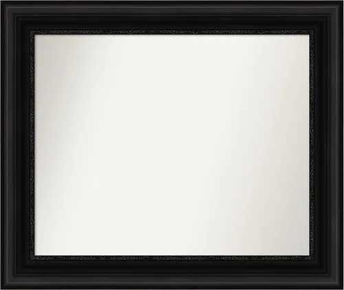 Miniatura 141 de Amanti Art Espejo personalizado, espejo de baño negro puente, espejo de pared o espejo de tocador de baño sobre el fregadero (26 x 26 pulgadas)