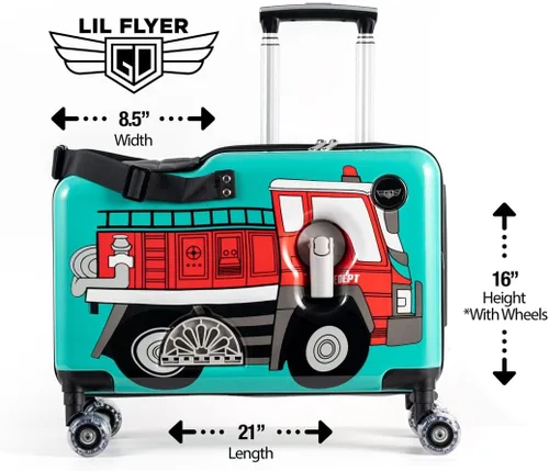 Miniatura 23 de Younglingz LIL FLYER GO 21" - Maleta de mano para niños, Motocicleta verde V2