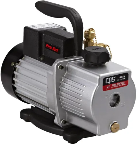 Miniatura 2 de CPS Pro Set VP6S Premium Series 6 CFM Bomba de vacío de una etapa, doble voltaje con válvula de lastre de gas, 115 / 230 V