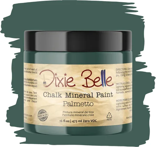 Miniatura 98 de Dixie Belle Paint Company - Pintura con acabado de tiza para muebles, color negro (Caviar), 1 galón, 128 fl oz, pintura mineral color rosa intenso
