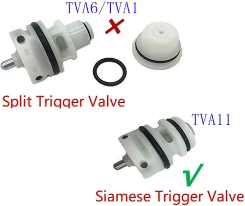 Miniatura 4 de Qissiq TVA11 Válvula de gatillo para modelos Bostitch Nailer N52FN N62FN N79RH N79WW N80SB N88RH N88WW N90PT N90RHN Clavadoras de bobina Piezas
