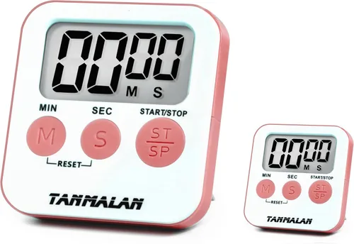 Miniatura 12 de Tanmalan Temporizador de Cocina para Cocina Alarma Fuerte, Pantalla Grande, Alarma Fuerte de Memoria Automática, Pantalla Grande, Botón Grande
