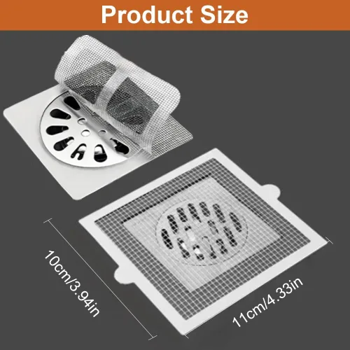 Miniatura 5 de Adhesivos desechables para drenaje de pelo, nueva actualización desechable para suelos y duchas, protector de drenaje de ducha de baño con cubierta