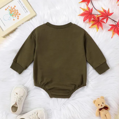 Miniatura 3 de Ropa de bebé de Halloween de manga larga para bebé, sudadera con parche de calabaza, traje de Halloween para bebé, ropa infantil