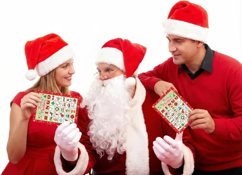 Miniatura 6 de Moon Boat 40 Jugadores Juegos de Bingo de Navidad Navidad Vacaciones Invierno Suministros Favores