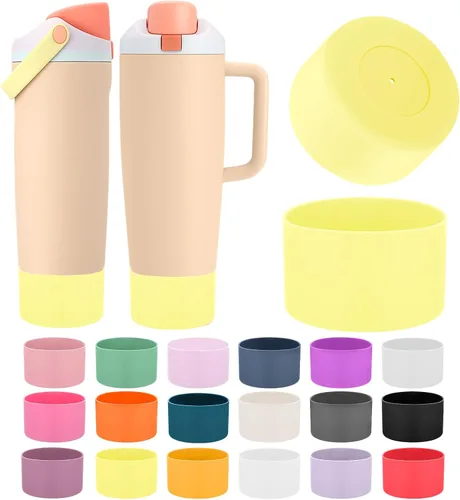 Miniatura 29 de Mity rain 2 piezas de botas protectoras de silicona para botellas y vasos FreeSip Sway de Owala de 30 oz y 40 oz - Accesorios para owala, mejora