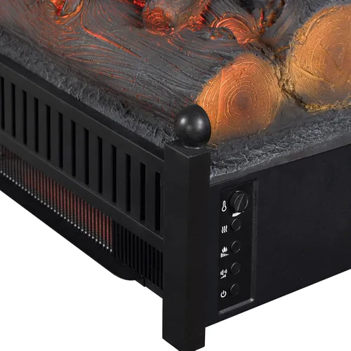 Miniatura 10 de Duraflame® Set de troncos eléctricos 1,000 pies cuadrados Calentador infrarrojo, inserto de troncos falsos con llamas LED para chimeneas existentes