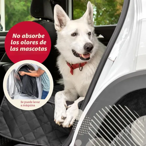 Miniatura 4 de Lusso Gear Funda de asiento de coche para perro, impermeable, antideslizante, protector de asiento trasero de automóvil, funda de asiento trasero