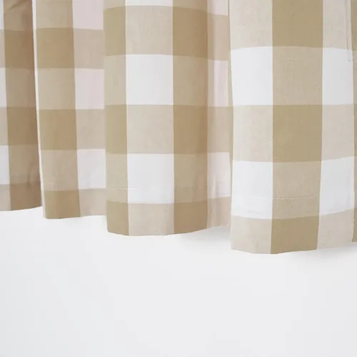 Miniatura 4 de Cortinas de 24 pulgadas de largo con diseño Buffalo Check Gingham Plaid para ventanas de cocina y baño, tratamiento para ventanas con 2 paneles