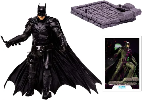 Miniatura 5 de McFarlane Multiverse The Batman de la película de Batman - Figura de lujo de 12 pulgadas, multicolor (el estilo de la figura puede variar)